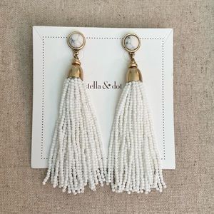 Stella & Dot convertible Gita earrings (2-in-1)